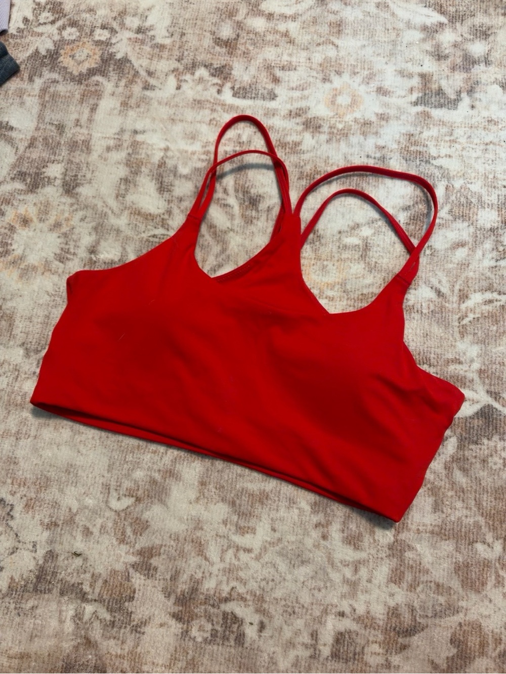 Fabletics Low Impact Sports Bra Red Size Medium Like New